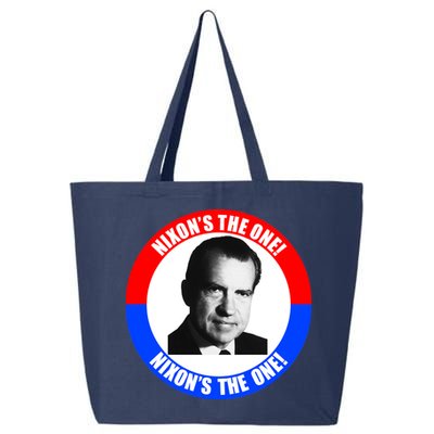 Retro Richard Nixon Nixon's The One Presidential Campaign 25L Jumbo Tote