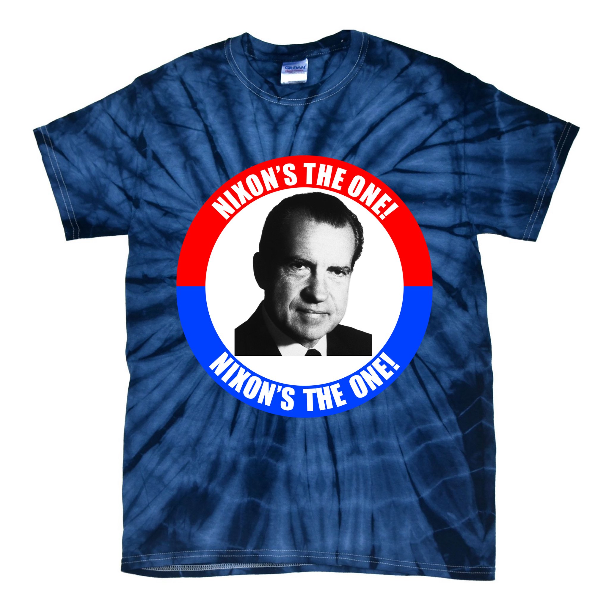 Retro Richard Nixon Nixon's The One Presidential Campaign Tie-Dye T-Shirt