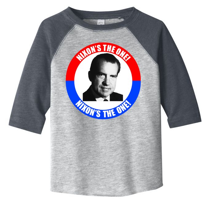 Retro Richard Nixon Nixon's The One Presidential Campaign Toddler Fine Jersey T-Shirt