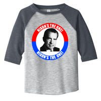 Retro Richard Nixon Nixon's The One Presidential Campaign Toddler Fine Jersey T-Shirt