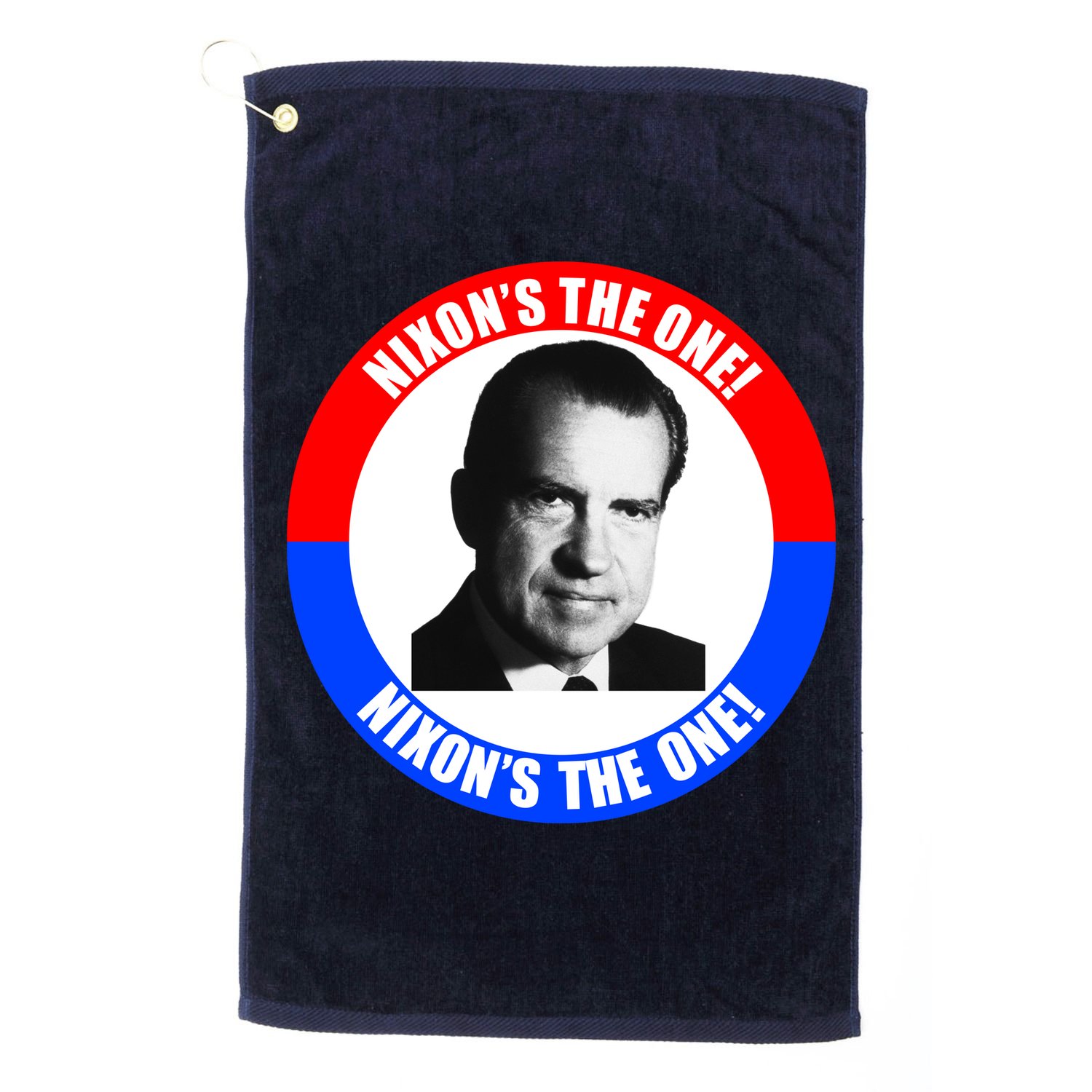 Retro Richard Nixon Nixon's The One Presidential Campaign Golf Towel