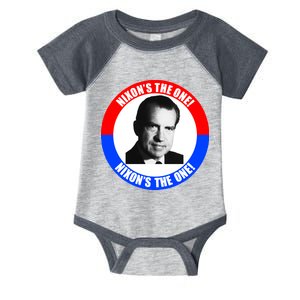 Retro Richard Nixon Nixon's The One Presidential Campaign Infant Baby Jersey Bodysuit