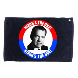 Retro Richard Nixon Nixon's The One Presidential Campaign Grommeted Golf Towel