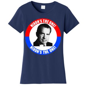 Retro Richard Nixon Nixon's The One Presidential Campaign Women's T-Shirt