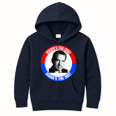 Retro Richard Nixon Nixon's The One Presidential Campaign Kids Hoodie