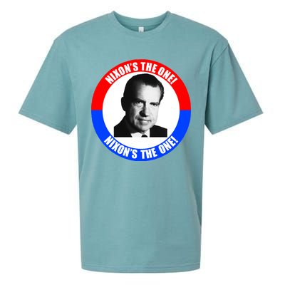 Retro Richard Nixon Nixon's The One Presidential Campaign Sueded Cloud Jersey T-Shirt