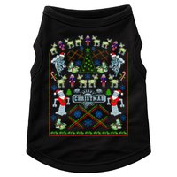 Retro Robot Ugly Christmas Sweater Doggie Tank