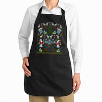 Retro Robot Ugly Christmas Sweater Apron