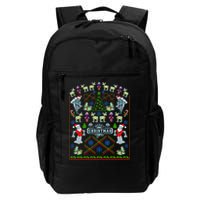 Retro Robot Ugly Christmas Sweater Backpack