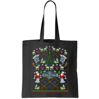 Retro Robot Ugly Christmas Sweater Bag