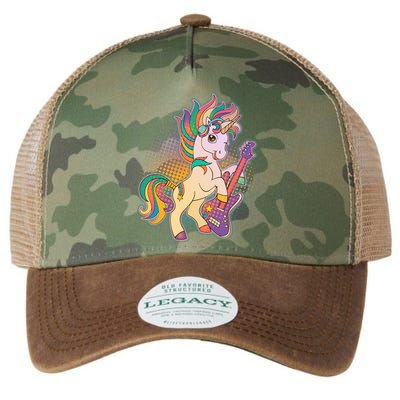 Retro Rocker Rainbow Unicorn Legacy Tie Dye Trucker Hat
