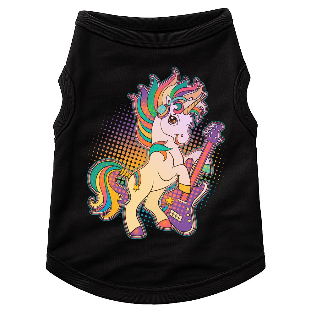 Retro Rocker Rainbow Unicorn Doggie Tank