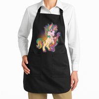 Retro Rocker Rainbow Unicorn Apron
