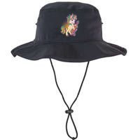 Retro Rocker Rainbow Unicorn Bucket Hat