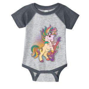 Retro Rocker Rainbow Unicorn Infant Baby Jersey Bodysuit