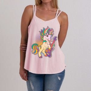 Retro Rocker Rainbow Unicorn Women's Strappy Tank