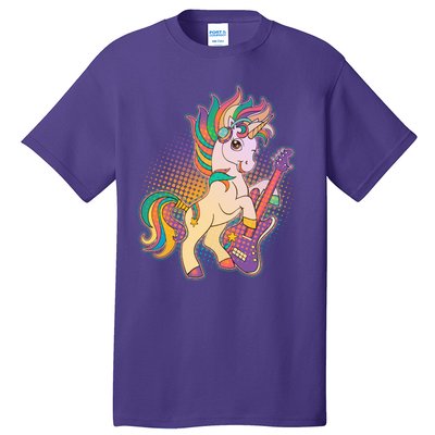 Retro Rocker Rainbow Unicorn Tall T-Shirt