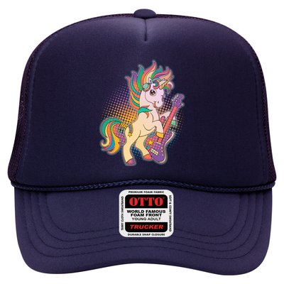 Retro Rocker Rainbow Unicorn Trucker Hat