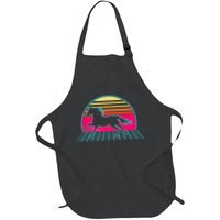 Retro Running Horse Silhouette Apron