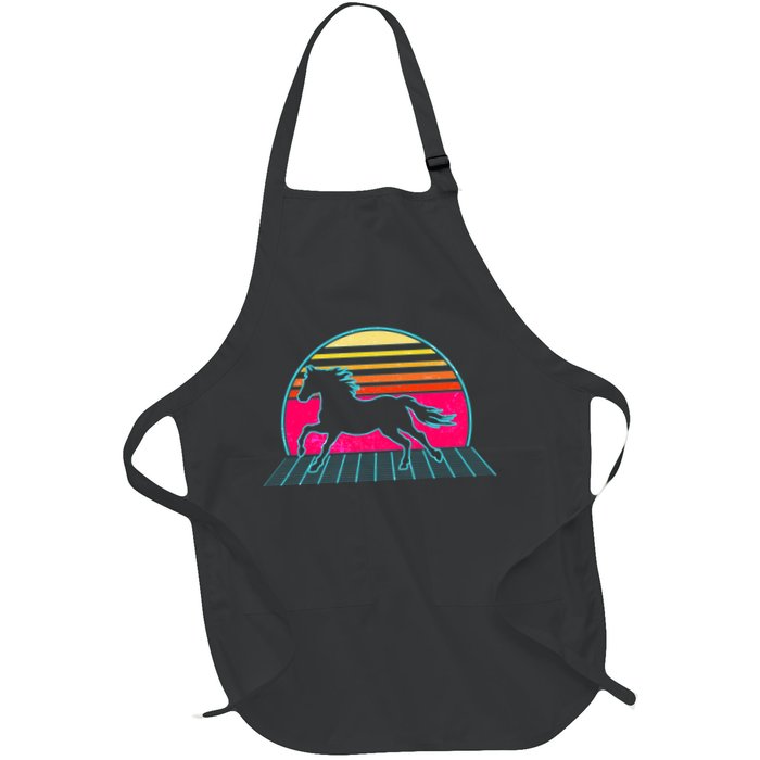 Retro Running Horse Silhouette Apron