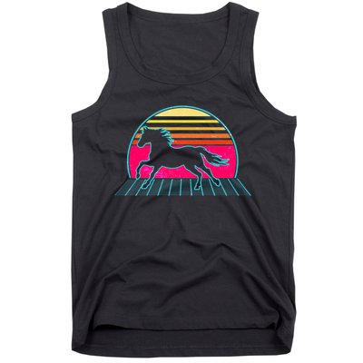 Retro Running Horse Silhouette Tank Top