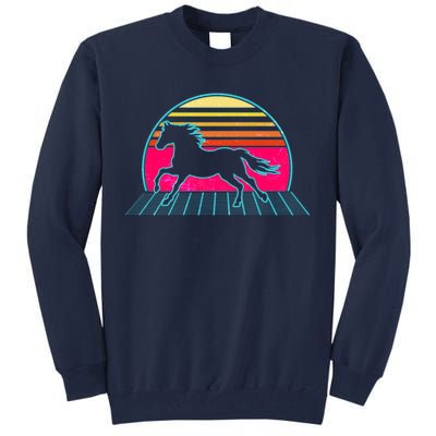 Retro Running Horse Silhouette Tall Sweatshirt