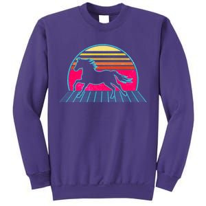 Retro Running Horse Silhouette Sweatshirt