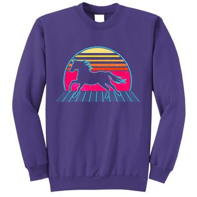 Retro Running Horse Silhouette Sweatshirt
