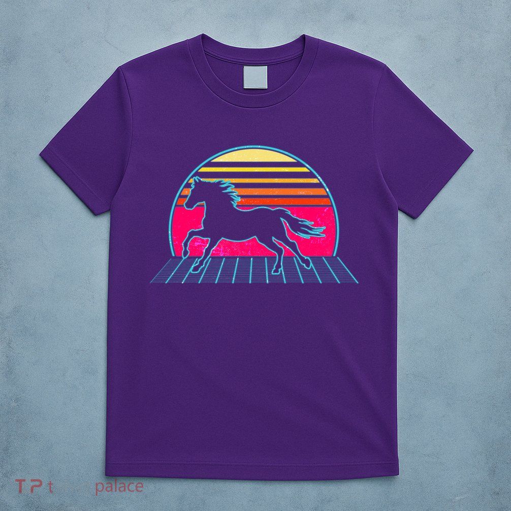 Retro Running Horse Silhouette T-Shirt
