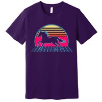 Retro Running Horse Silhouette Premium T-Shirt