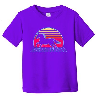 Retro Running Horse Silhouette Toddler T-Shirt