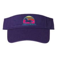 Retro Running Horse Silhouette Valucap Bio-Washed Visor