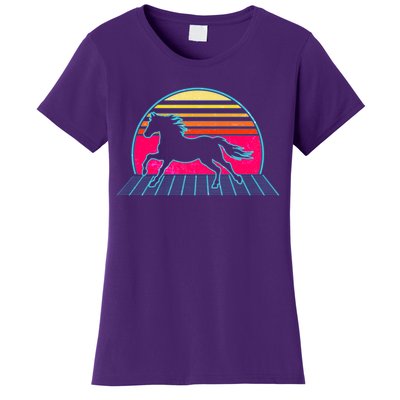 Retro Running Horse Silhouette Women's T-Shirt