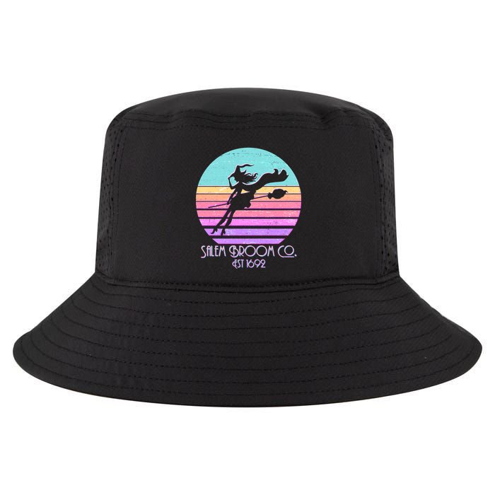 Retro Salem Broom Co. Est 1692 Halloween Cool Comfort Performance Bucket Hat