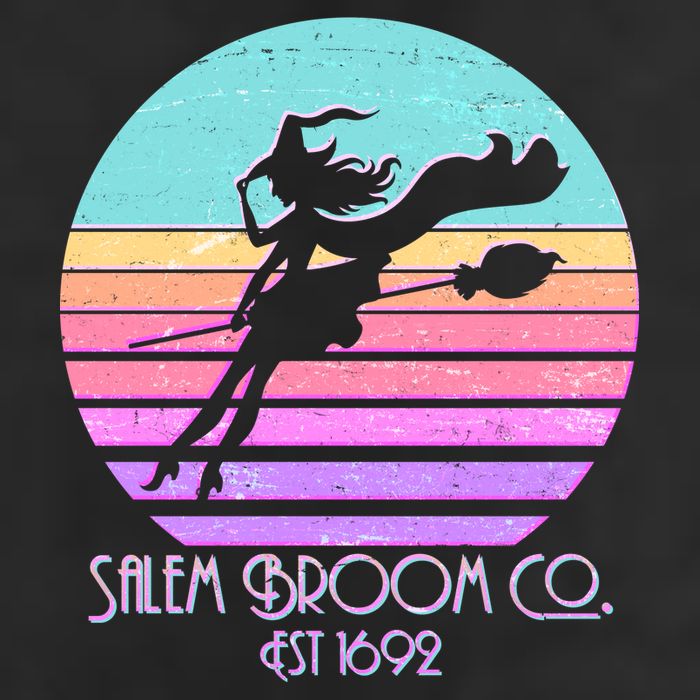Retro Salem Broom Co. Est 1692 Halloween Cool Comfort Performance Bucket Hat