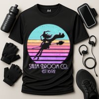 Retro Salem Broom Co. Est 1692 Halloween Cooling Performance Crew T-Shirt