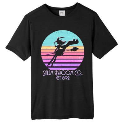 Retro Salem Broom Co. Est 1692 Halloween Tall Fusion ChromaSoft Performance T-Shirt