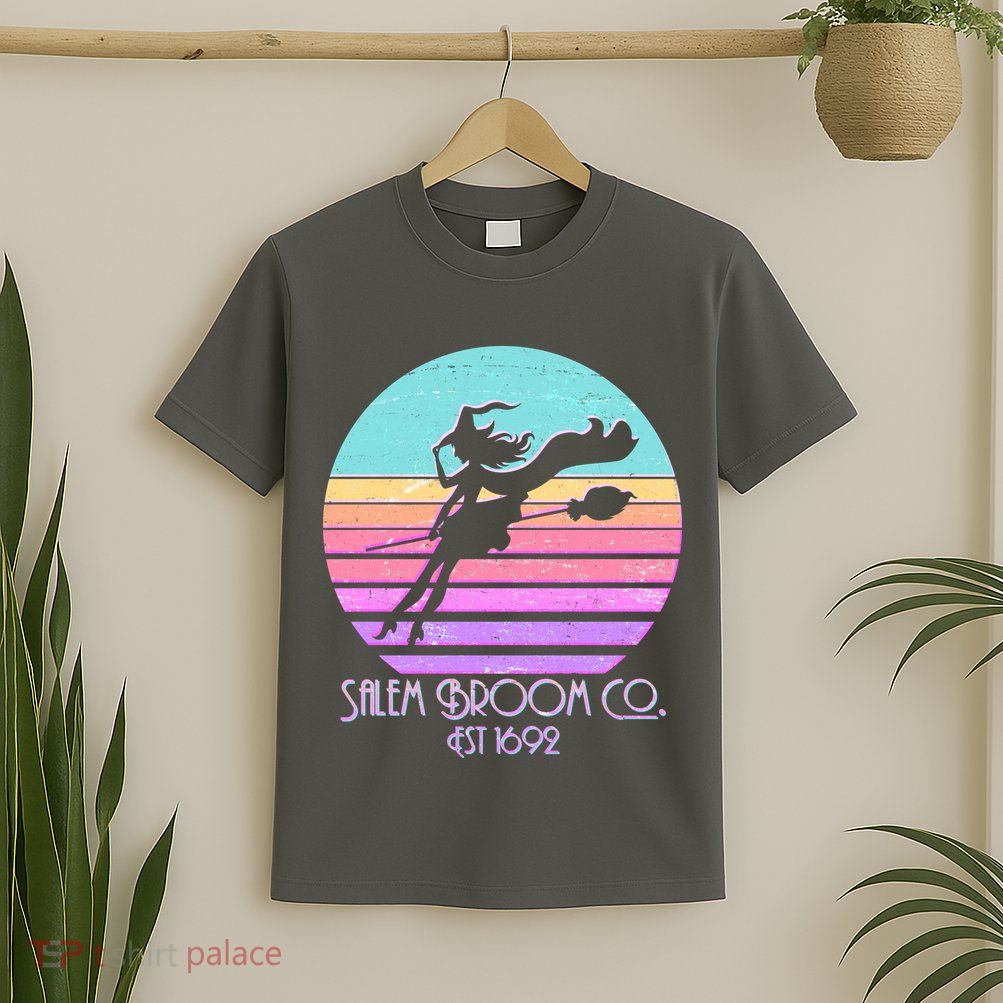 Retro Salem Broom Co. Est 1692 Halloween T-Shirt