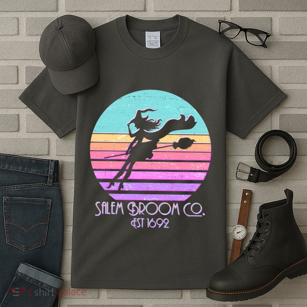 Retro Salem Broom Co. Est 1692 Halloween Tall T-Shirt