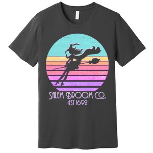 Retro Salem Broom Co. Est 1692 Halloween Premium T-Shirt