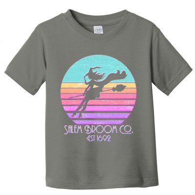 Retro Salem Broom Co. Est 1692 Halloween Toddler T-Shirt