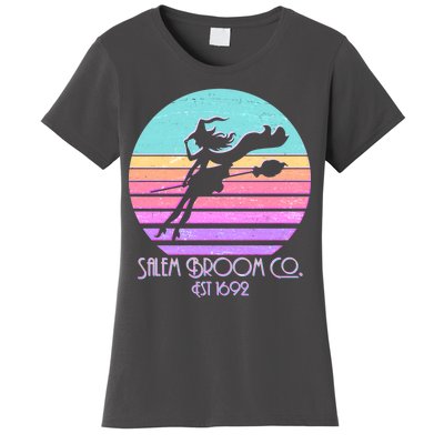 Retro Salem Broom Co. Est 1692 Halloween Women's T-Shirt