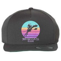 Retro Salem Broom Co. Est 1692 Halloween Wool Snapback Cap