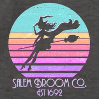 Retro Salem Broom Co. Est 1692 Halloween Vector Backpack