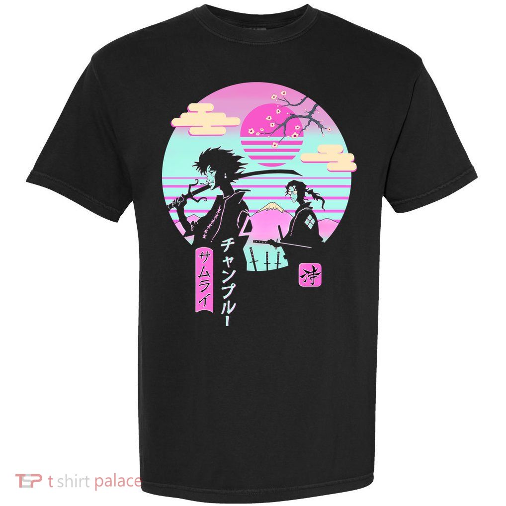Retro Samurai Chillhop Anime Garment-Dyed Heavyweight T-Shirt