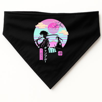 Retro Samurai Chillhop Anime USA-Made Doggie Bandana