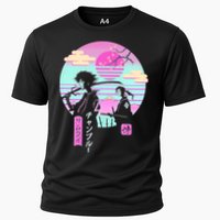 Retro Samurai Chillhop Anime Cooling Performance Crew T-Shirt