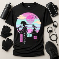 Retro Samurai Chillhop Anime Cooling Performance Crew T-Shirt