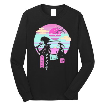 Retro Samurai Chillhop Anime Long Sleeve Shirt