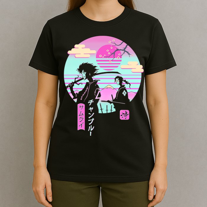 Retro Samurai Chillhop Anime T-Shirt
